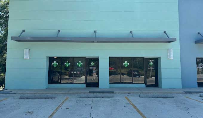 The Releaf Clinic medical marijuana office in St Augustine, Florida on US Route 1